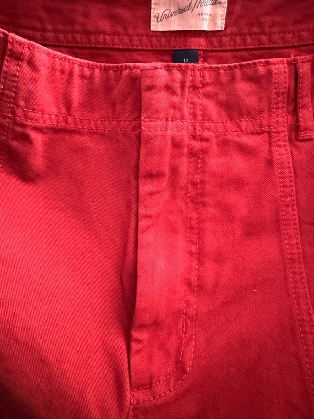 Universal Thread Red High-Rise Shorts size 12 - Picture 3 of 11